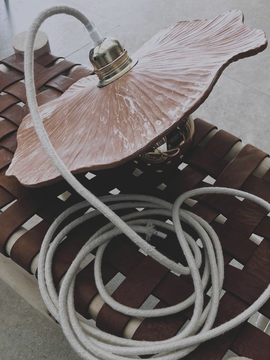 Ceramic lamp shade — soft light through hand-painted clay
